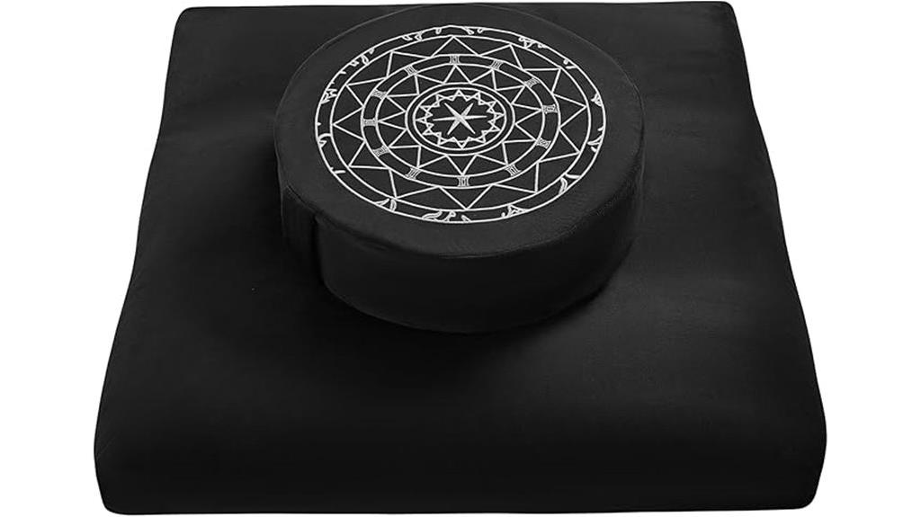 meditation cushion with buckwheat