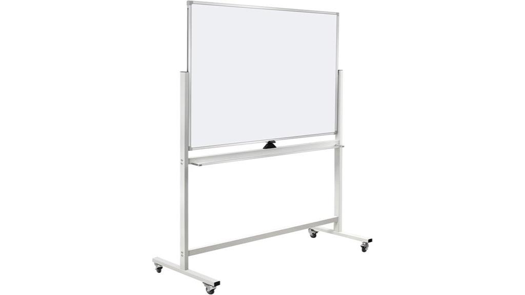 mobile double sided whiteboard