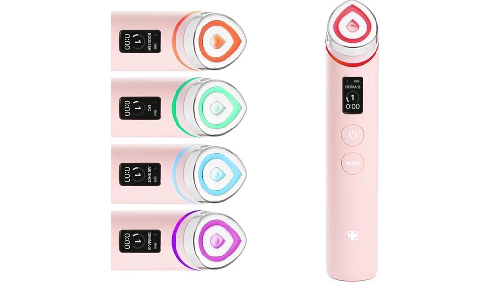 pink skin care massager