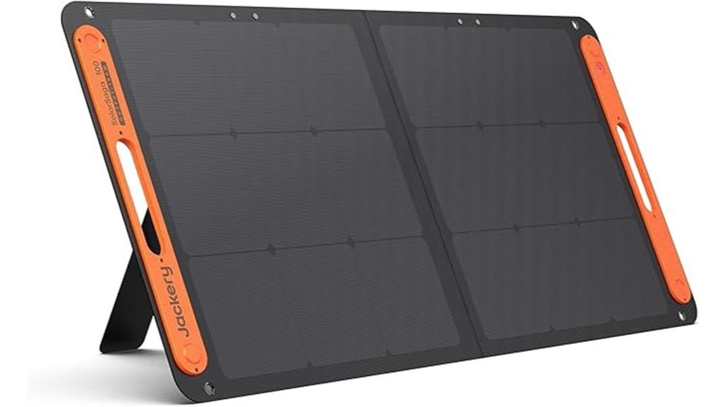 portable 100w bifacial solar panel