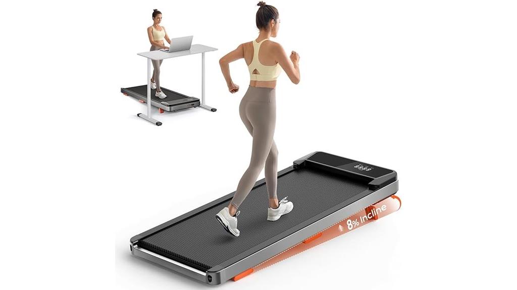 portable adjustable walking treadmill