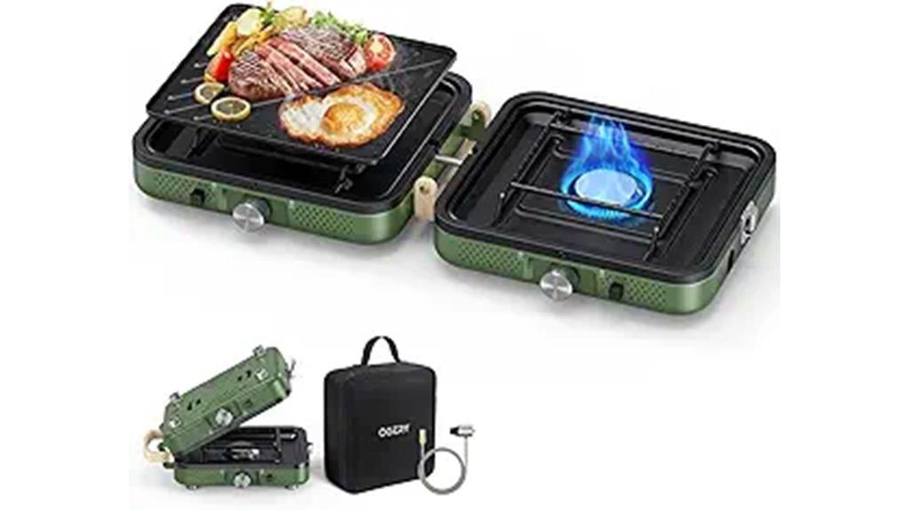 portable dual burner stove