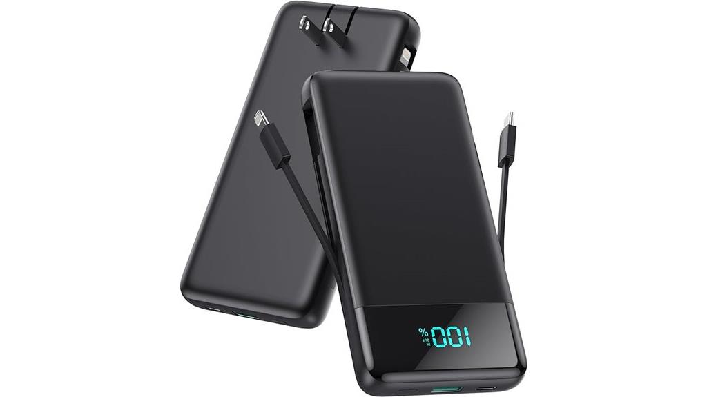 portable iphone charger with cables