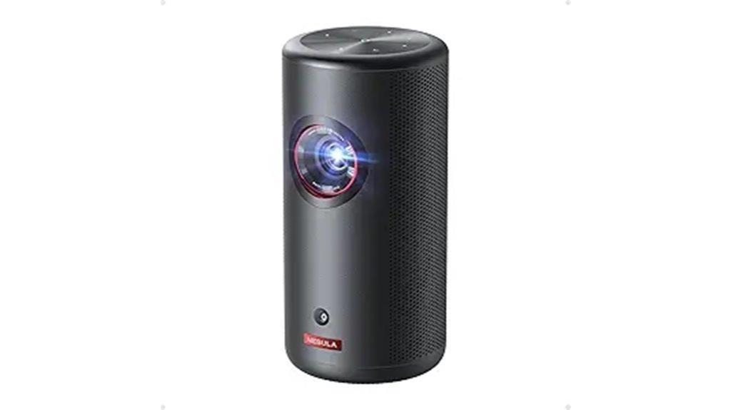 portable laser projector with google