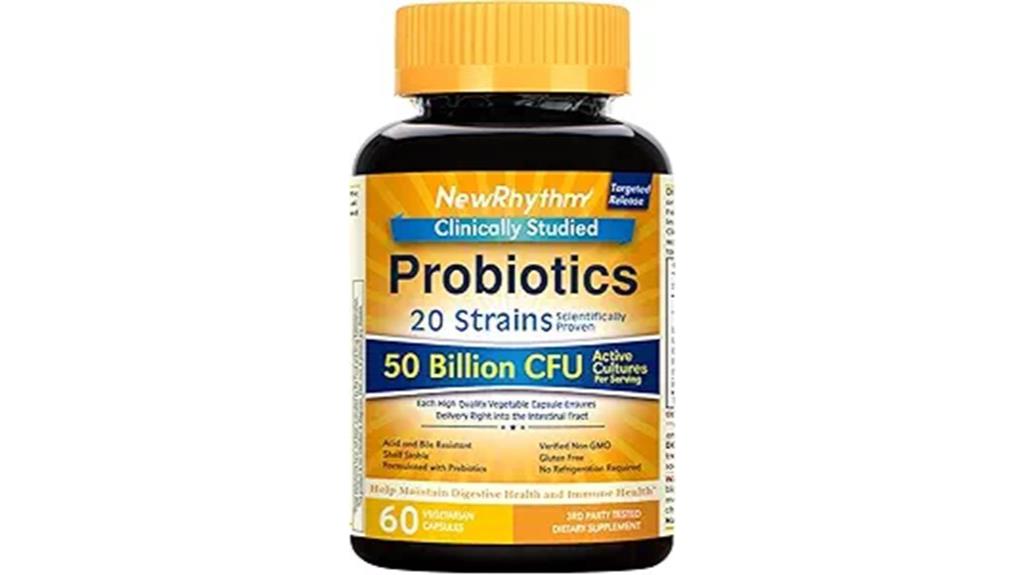 probiotic capsules with 50 billion cfu
