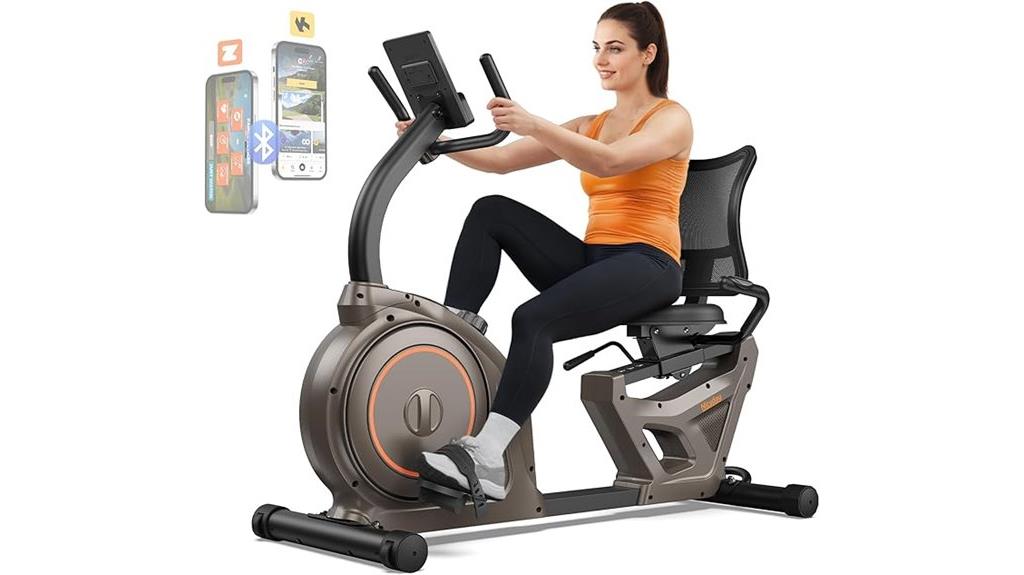 recumbent bike with monitor