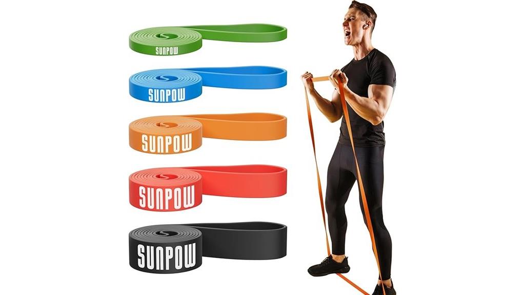resistance bands set of five