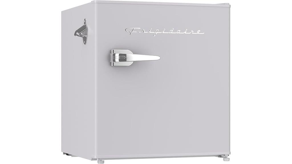retro fridge with opener