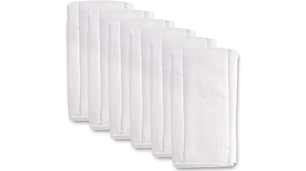 six ply baby burp cloth