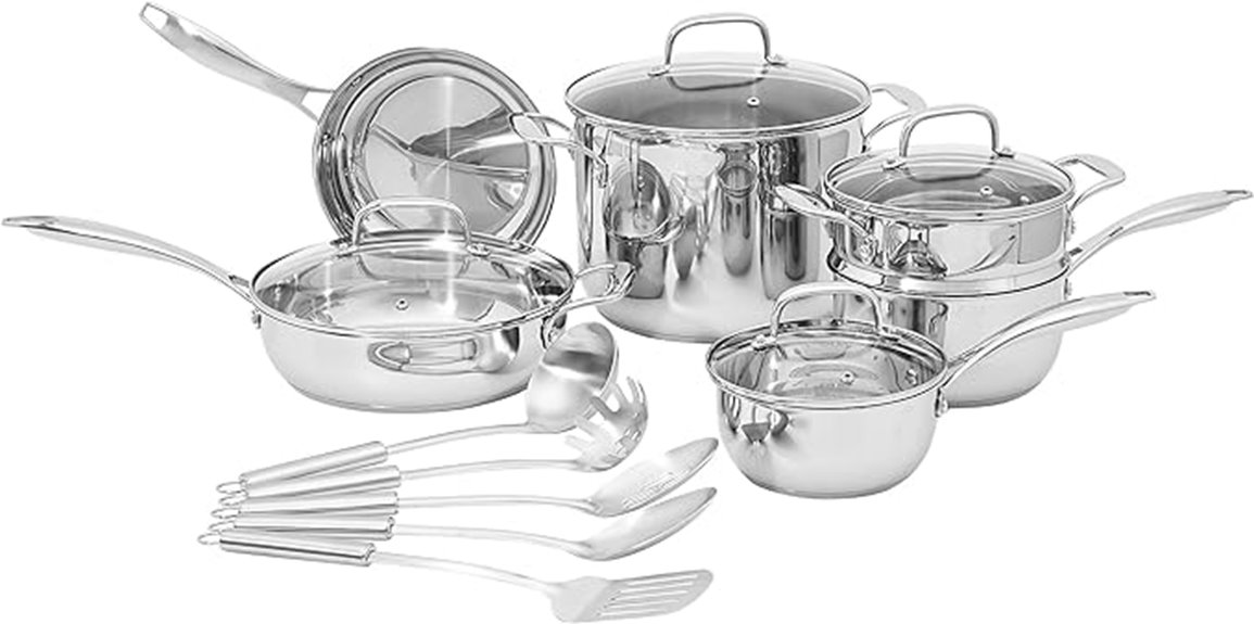 stainless steel cookware set