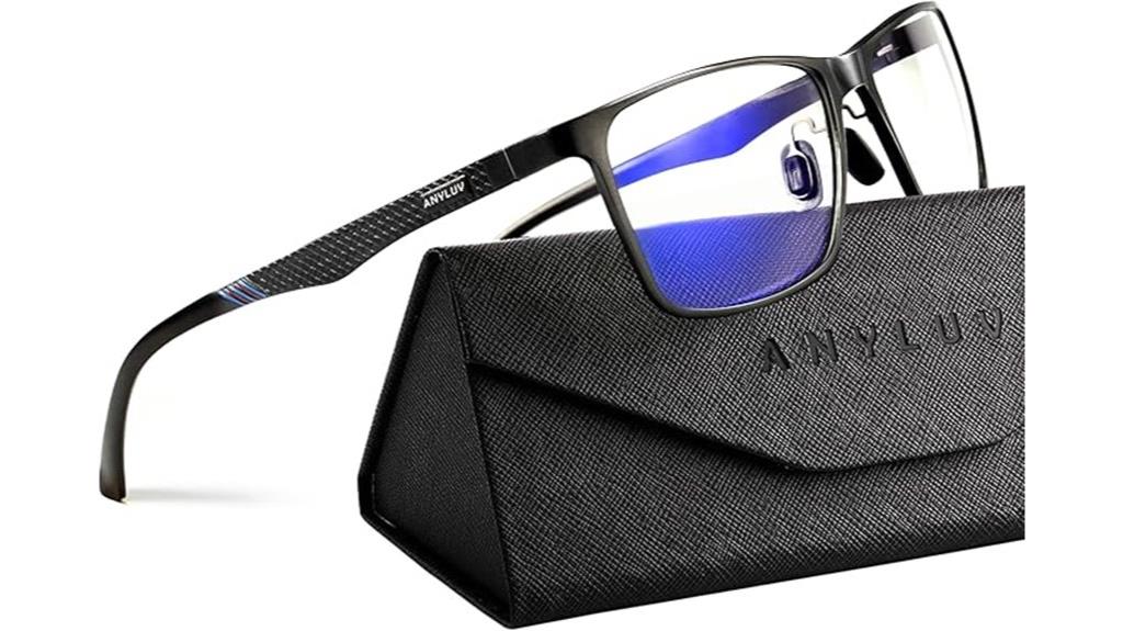 stylish blue light glasses