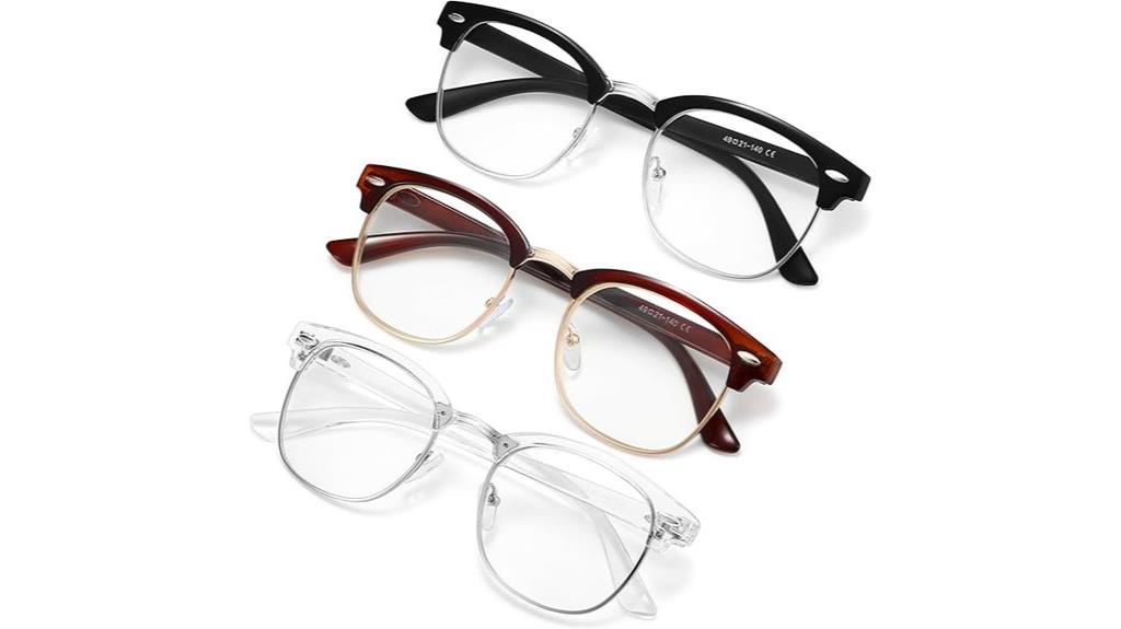 stylish blue light glasses
