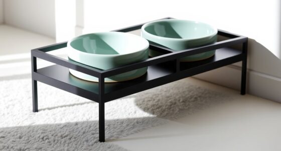 stylish elevated dog bowls