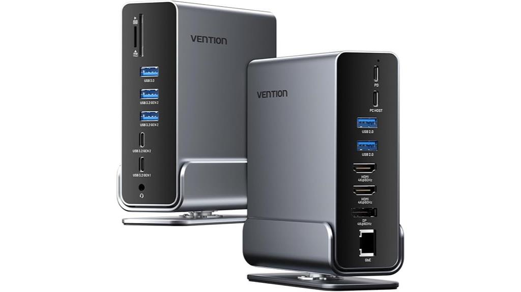 three monitor usb c dock