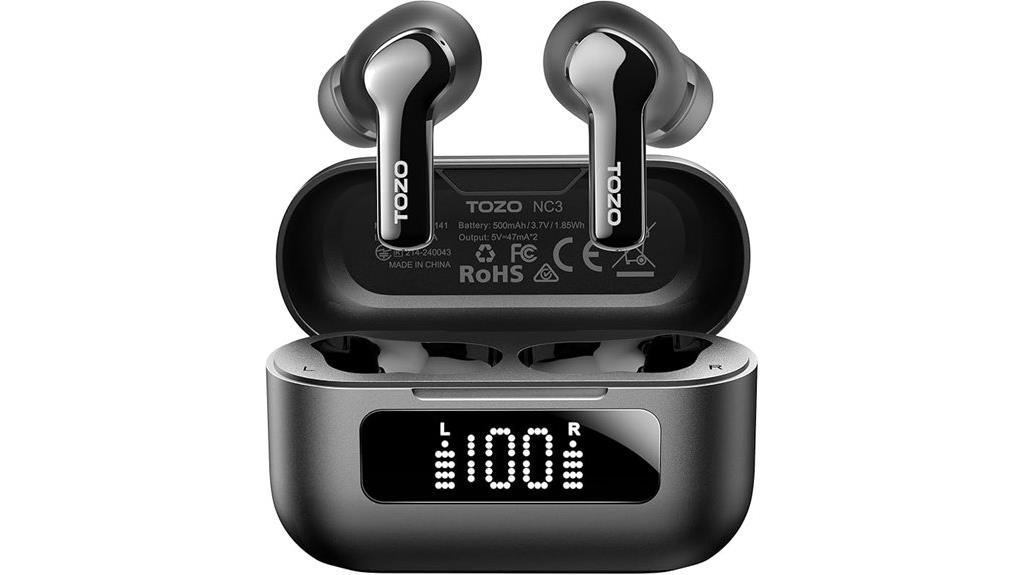 tozo wireless earbuds with mics
