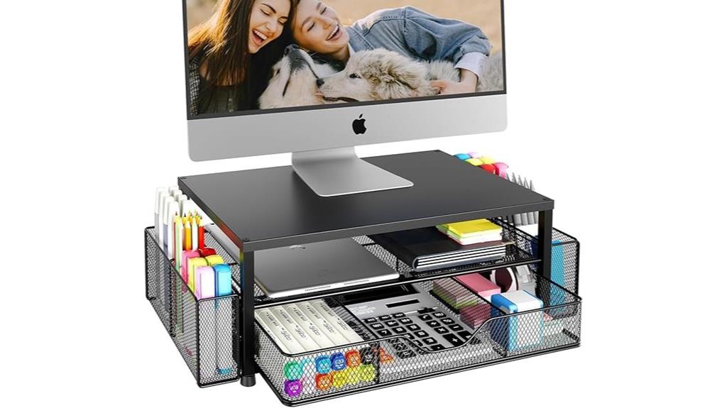 two tier monitor stand