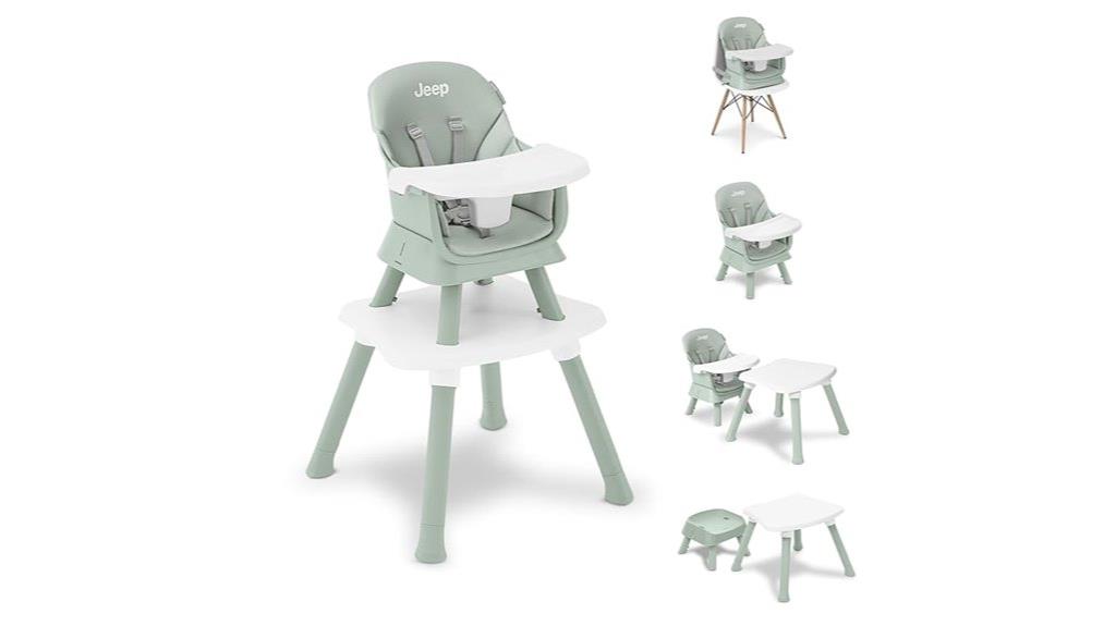 versatile jeep themed high chair