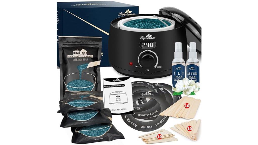 waxing kit with accessories