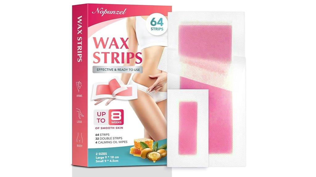 waxing kit with calming wipes