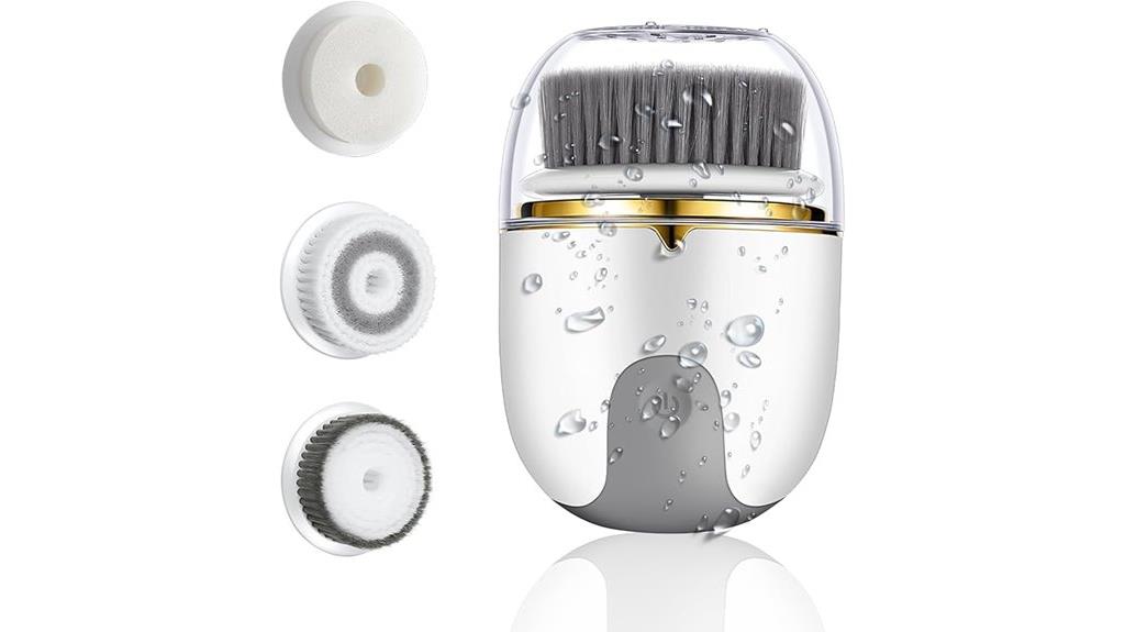 white facial cleansing brush