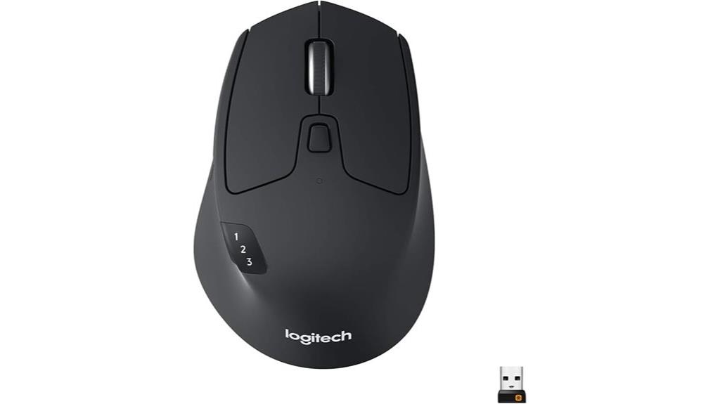 wireless black m720 mouse