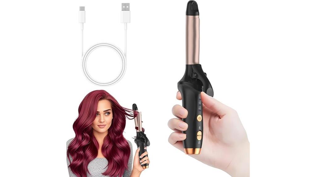 wireless travel hair curler