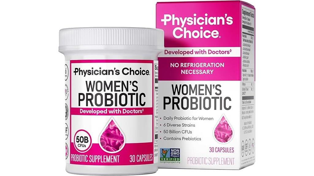 women s probiotic supplement bottle