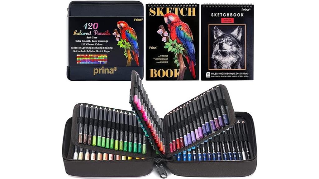 120 color adult colored pencils
