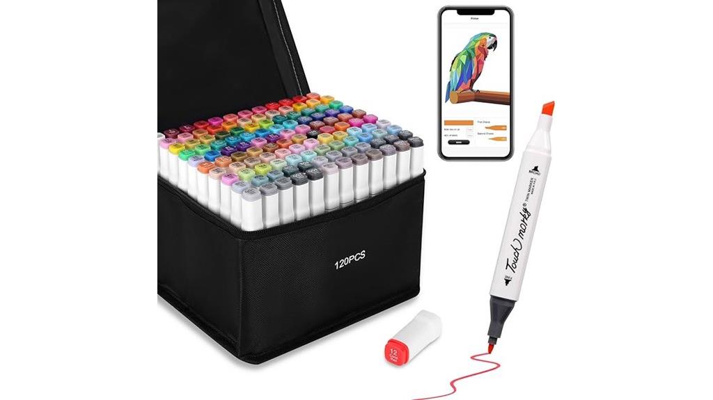 120 color alcohol marker set