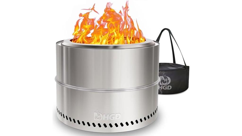 20 inch smokeless outdoor firepit