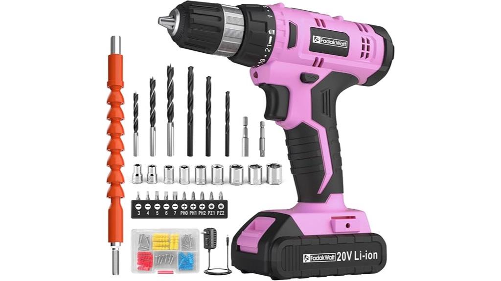 20v cordless drill set