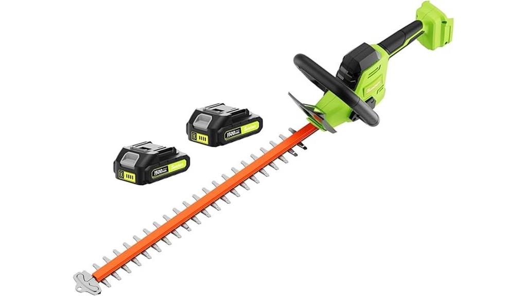 20v cordless hedge trimmer