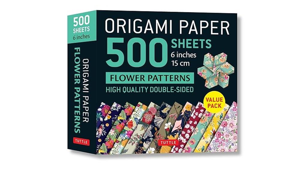 500 sheets floral origami