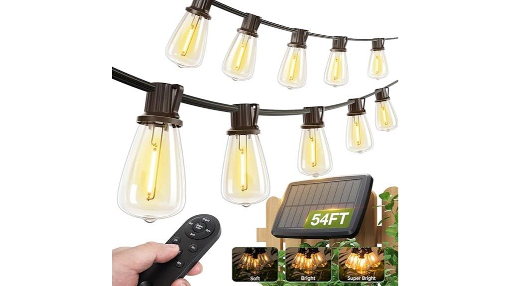 54ft waterproof solar lights