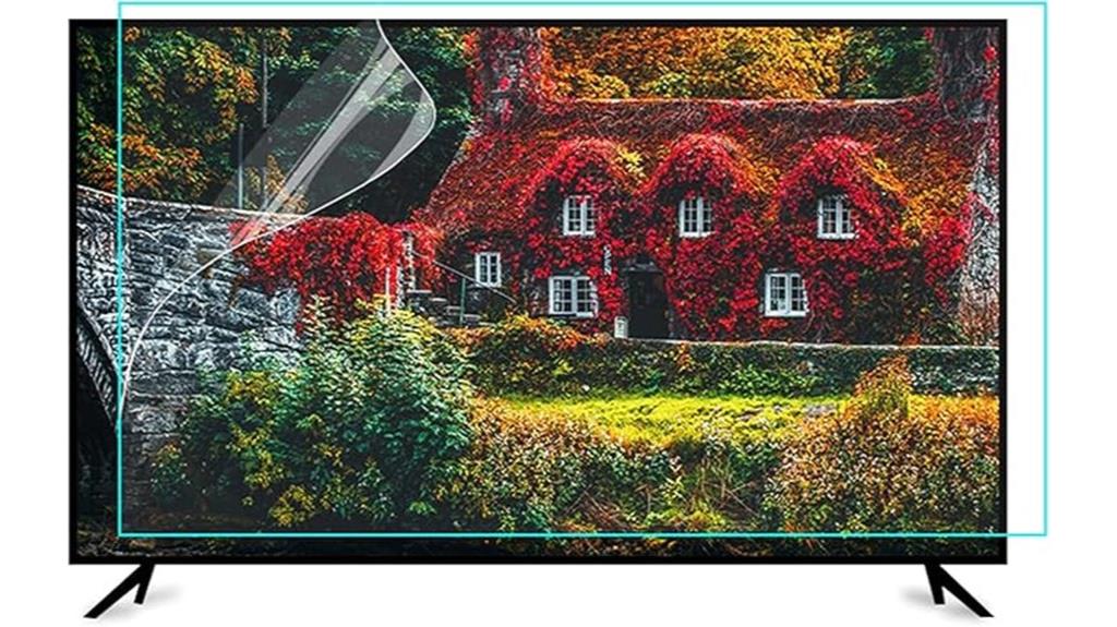 55 inch glare reduction film