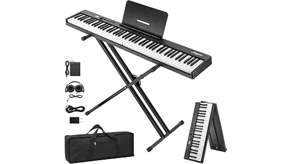 88 key foldable piano