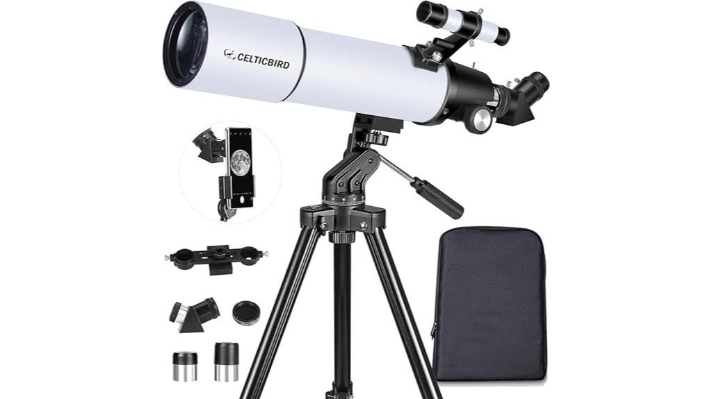adult 80mm telescope set