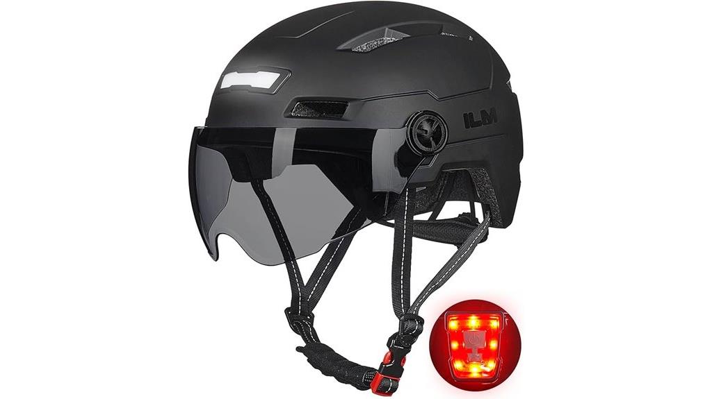 adult bike helmet with led