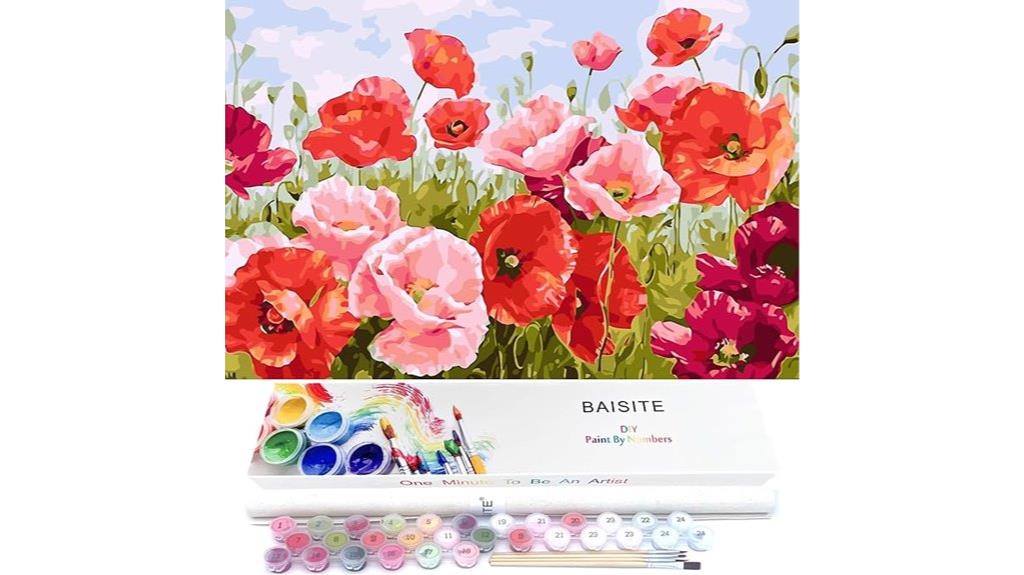 adult paint by numbers kit