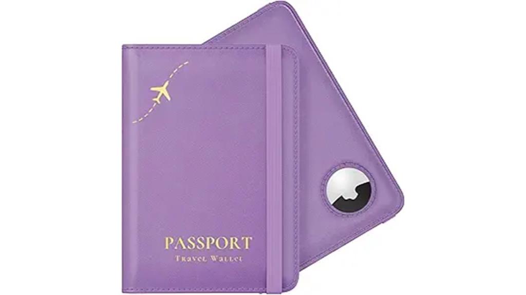 airtag passport holder with rfid