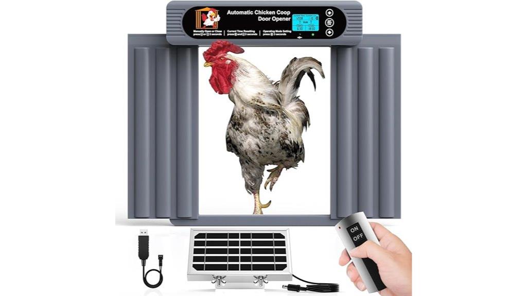 automated coop door features