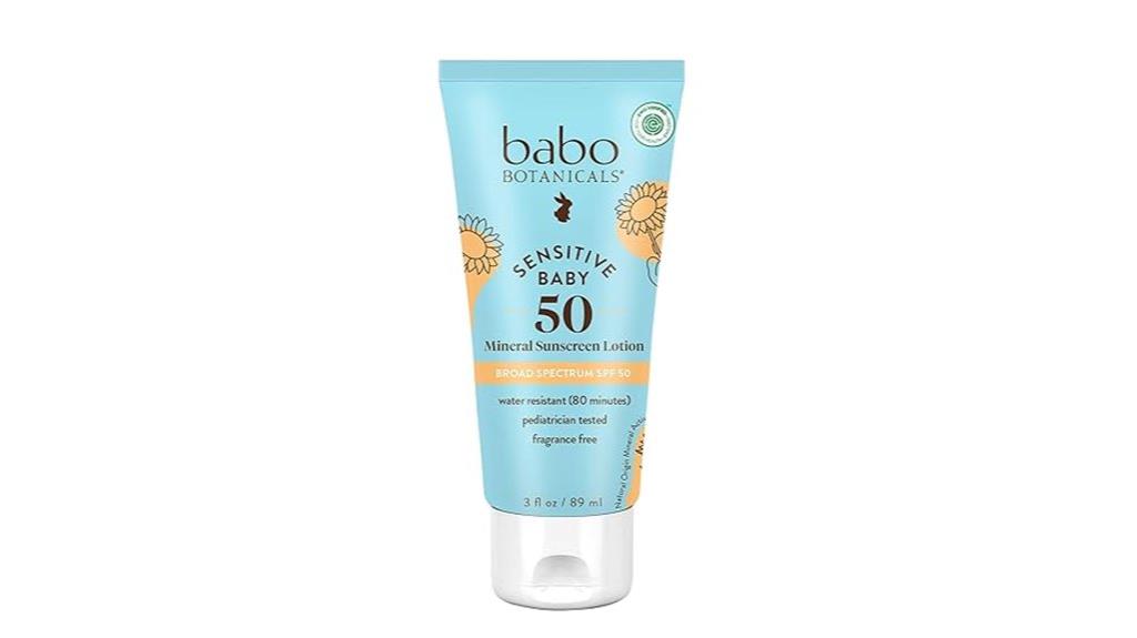baby friendly spf50 lotion