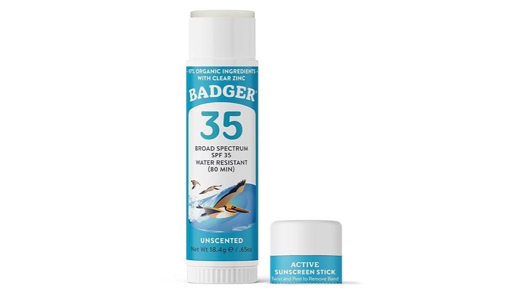 badger spf 35 face stick
