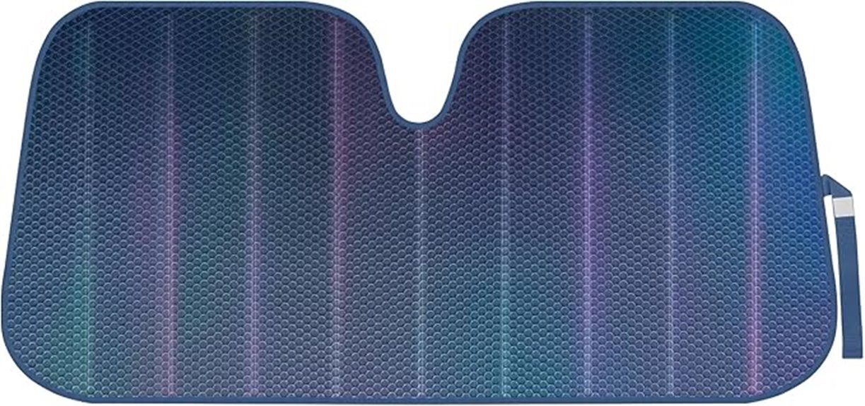 black matte windshield shade