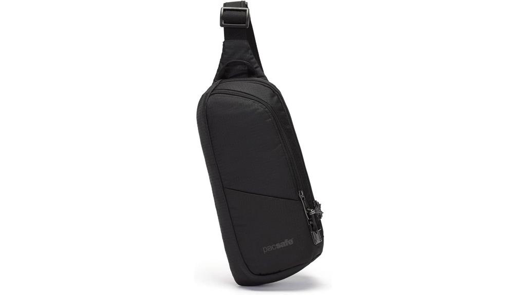 black pacsafe vibe sling