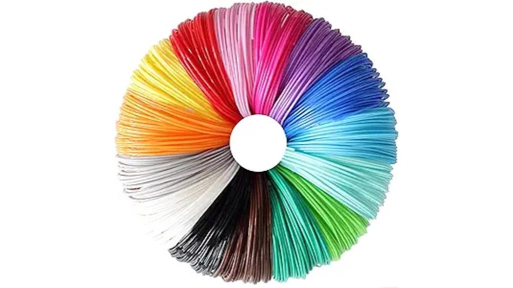 bright multi color filament