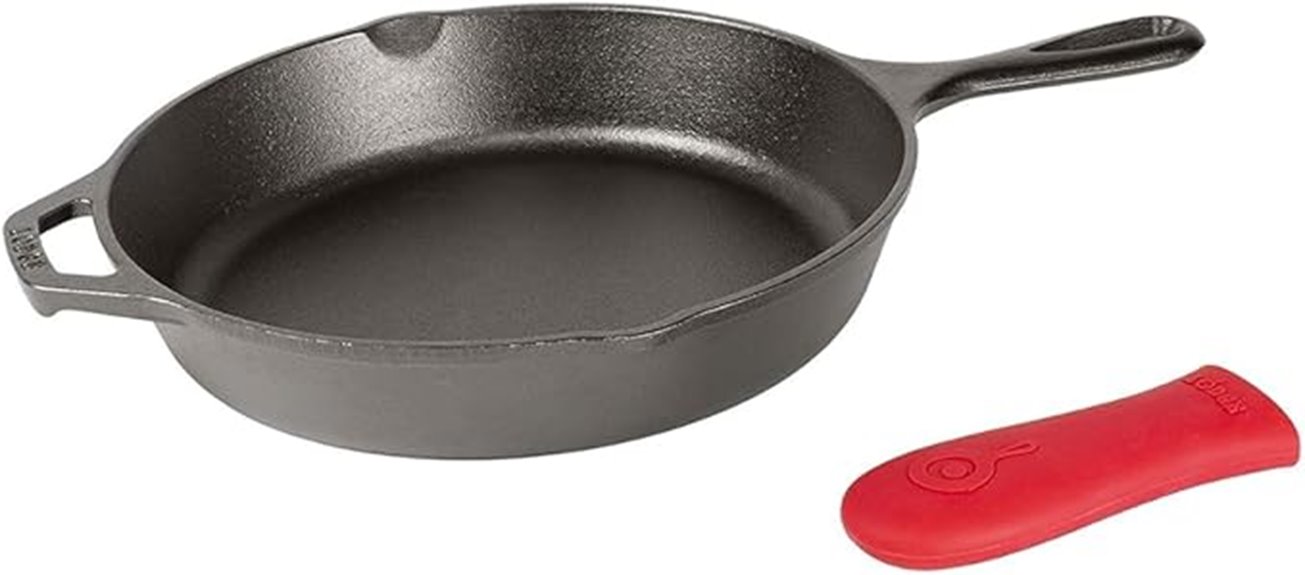 cast iron skillet with handle
