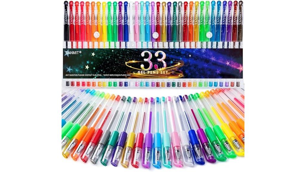 colorful fine point pens