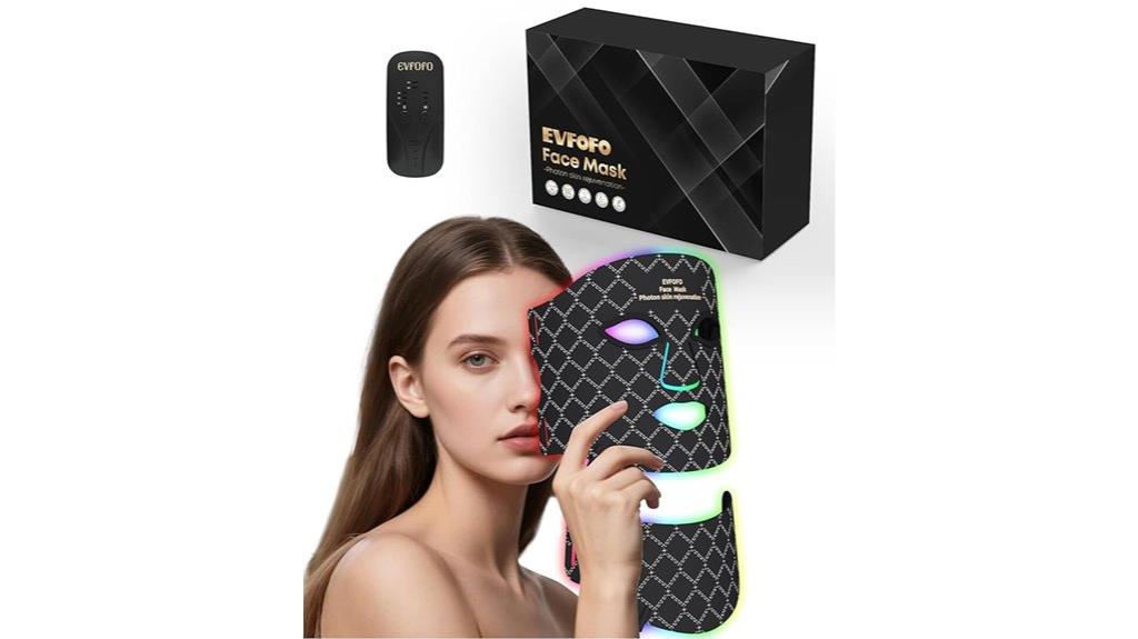 colorful led facial mask