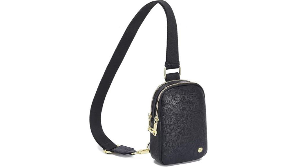 compact leather crossbody bag
